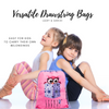 The perfect pink drawstring bag for carrying your wet swimwear, beach towel, library books, sporting needs and a variety of your other favourite items. Use at school or home on the weekend!
