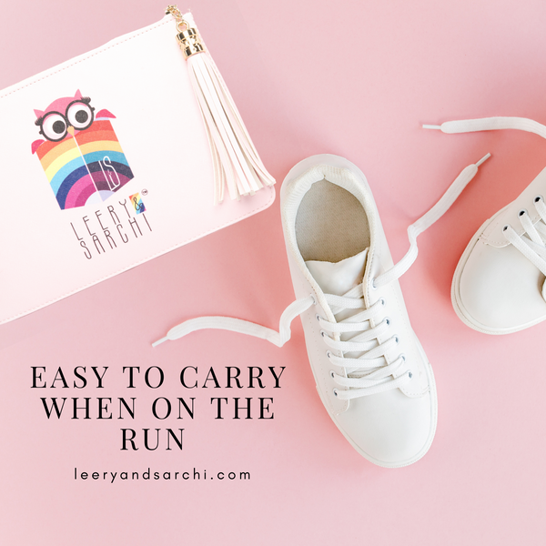 The perfect pink "Sparkle" clutch, pouch, pencil case with personality to keep your belongings. Dress up or down. Great for parties or gifts.