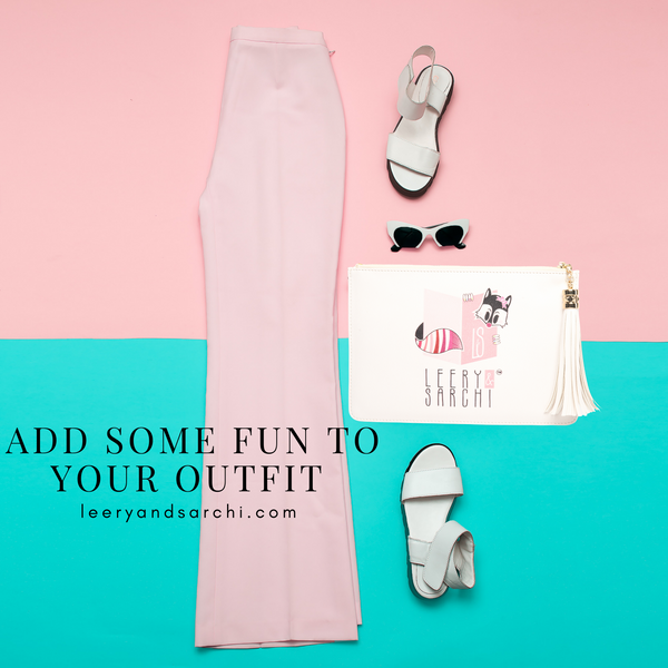 The perfect "Blooming Gorgeous" clutch, pouch, pencil case with cute fox design to keep your belongings. Dress up or down. Great for parties or gifts.