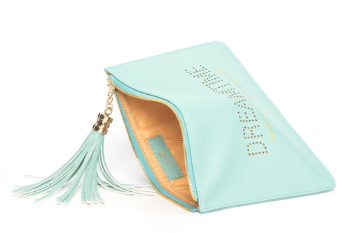Love Australia? Gorgeous women's "Dreamtime" green clutch, pouch to complete your look. Clutches with messages, evening & day styles, perfect gifts.